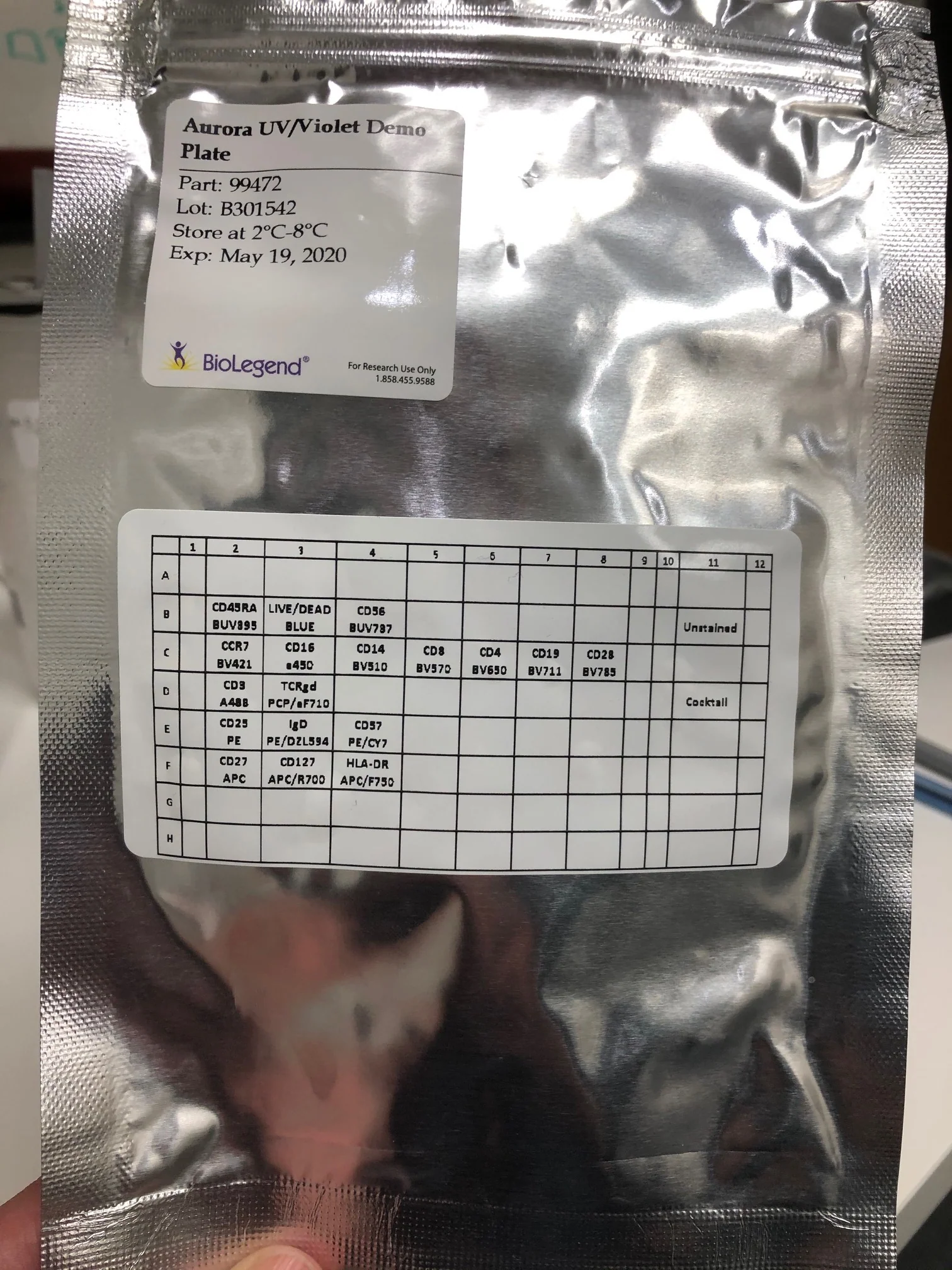 Aurora 18C UV Demo Kit Plate Format