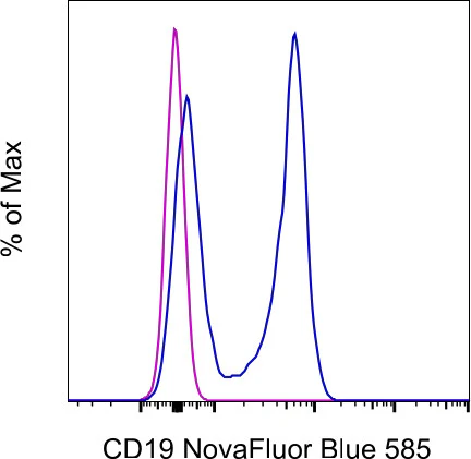 CD19 Monoclonal Antibody (eBio1D3 (1D3)), NovaFluor Blue 585, eBioscience