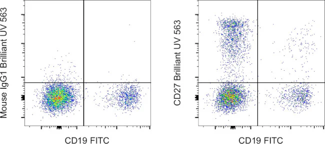 CD27 Monoclonal Antibody (O323), Brilliant Ultra Violet™ 563