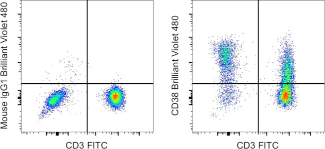 CD38 Monoclonal Antibody (HIT2), Brilliant Violet 480, eBioscience