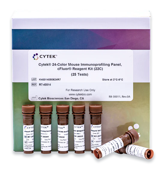 Cytek<sup>&reg;</sup> 24-Color Mouse Immunoprofiling Panel, cFluor<sup>&reg;</sup> Reagent Kit (22C)