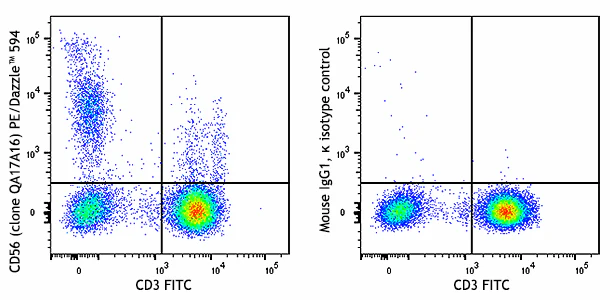 PE/Dazzle™ 594 anti-human CD56 (NCAM) Recombinant